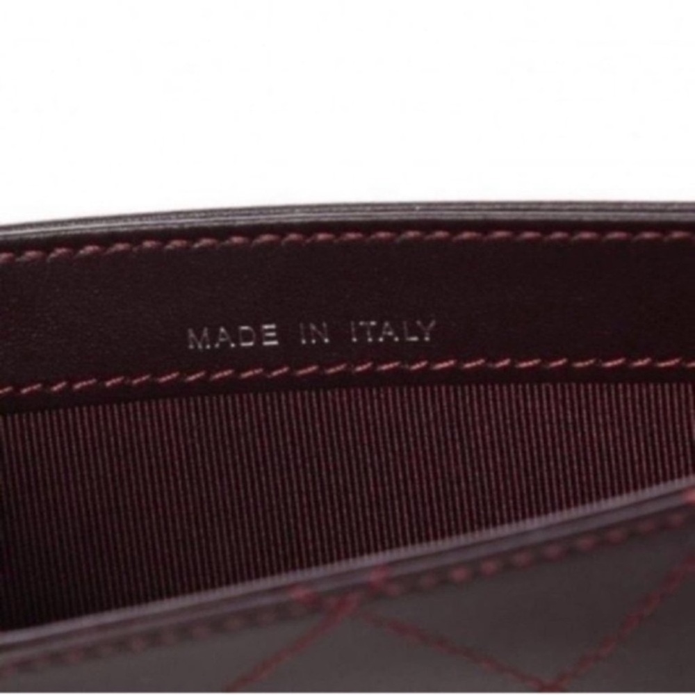 CHANEL | Insert | Calfskin Stitched Removable Insert | Burgundy - Picture 3 of 14